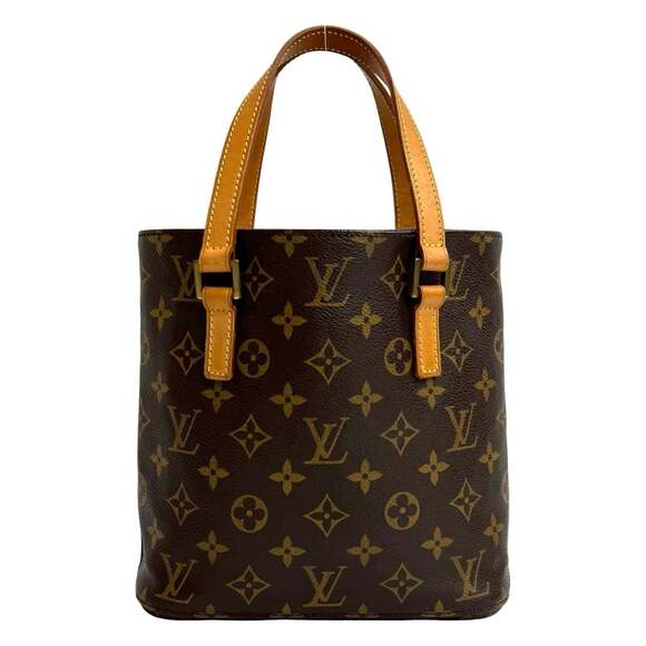 LOUIS VUITTON Vintage Brown Monogram Leather Tote Bag - Picture 1 of 10